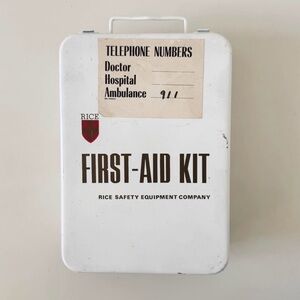 Vintage Rice Safety Equipment Co. First-Aid Kit